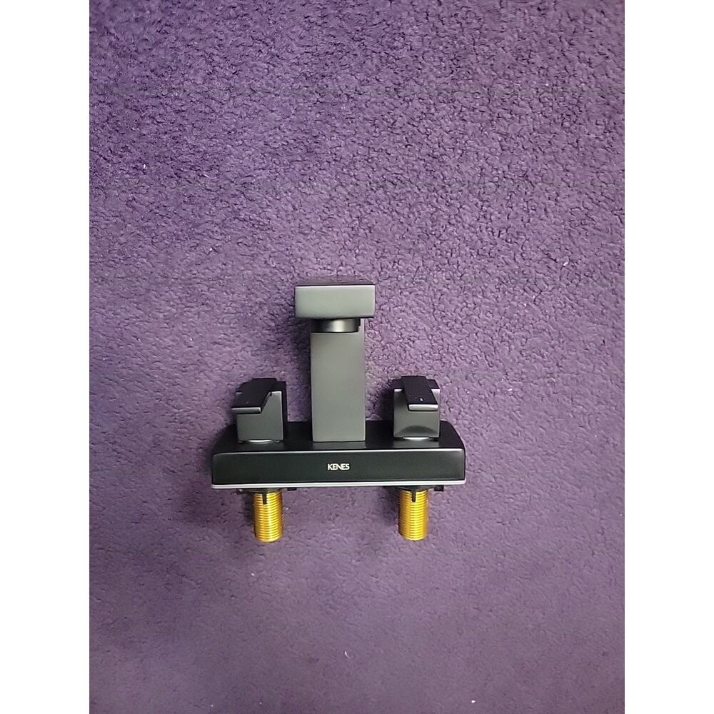 9586 KENES Black 2 Handle Centerset Bathroom Sink Faucet Matte Black